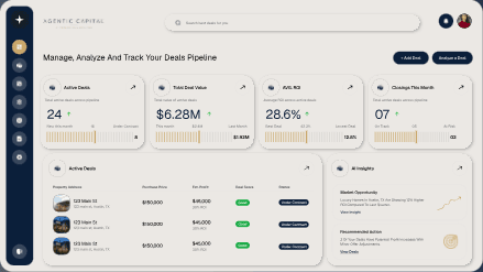Agentic Capital dashboard preview